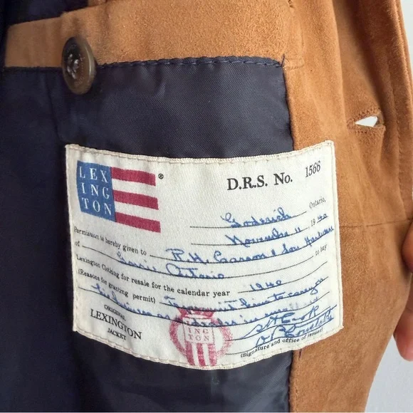 Lexington Suede Trench Coat in Chestnut - Picture 4 of 5